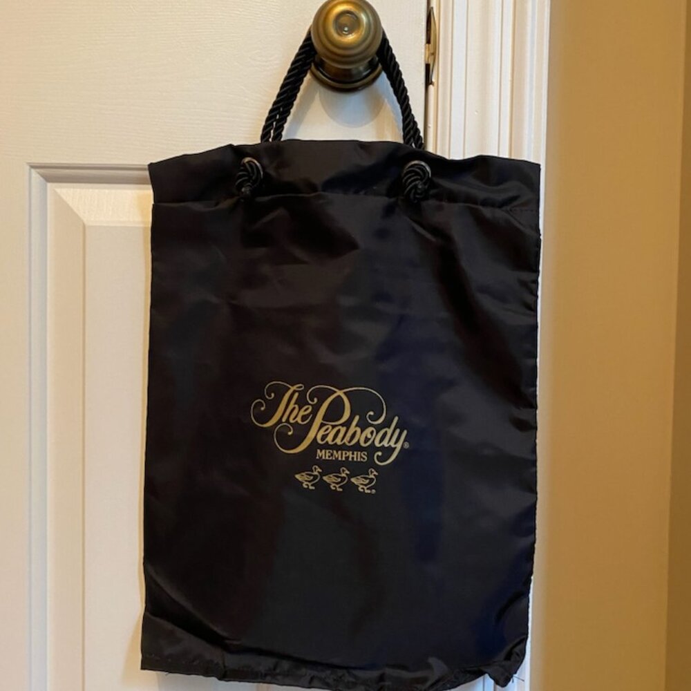 The Peabody Hotel Memphis Black Tote Travel Bag EUC